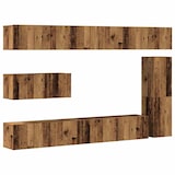 thumbnail of vidaXL 7-tlg. TV-Schrank-Set Wandmontage Altholz-Optik Holzwerkstoff