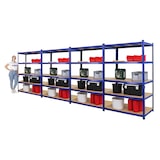 thumbnail of PROREGAL Mega Deal | 4x Schwerlastregal TAURUS | HxBxT 180x120x60 cm | Fachlast 175kg | Blau | Stecksystem Lagerregal Regalsystem 4 Stk.