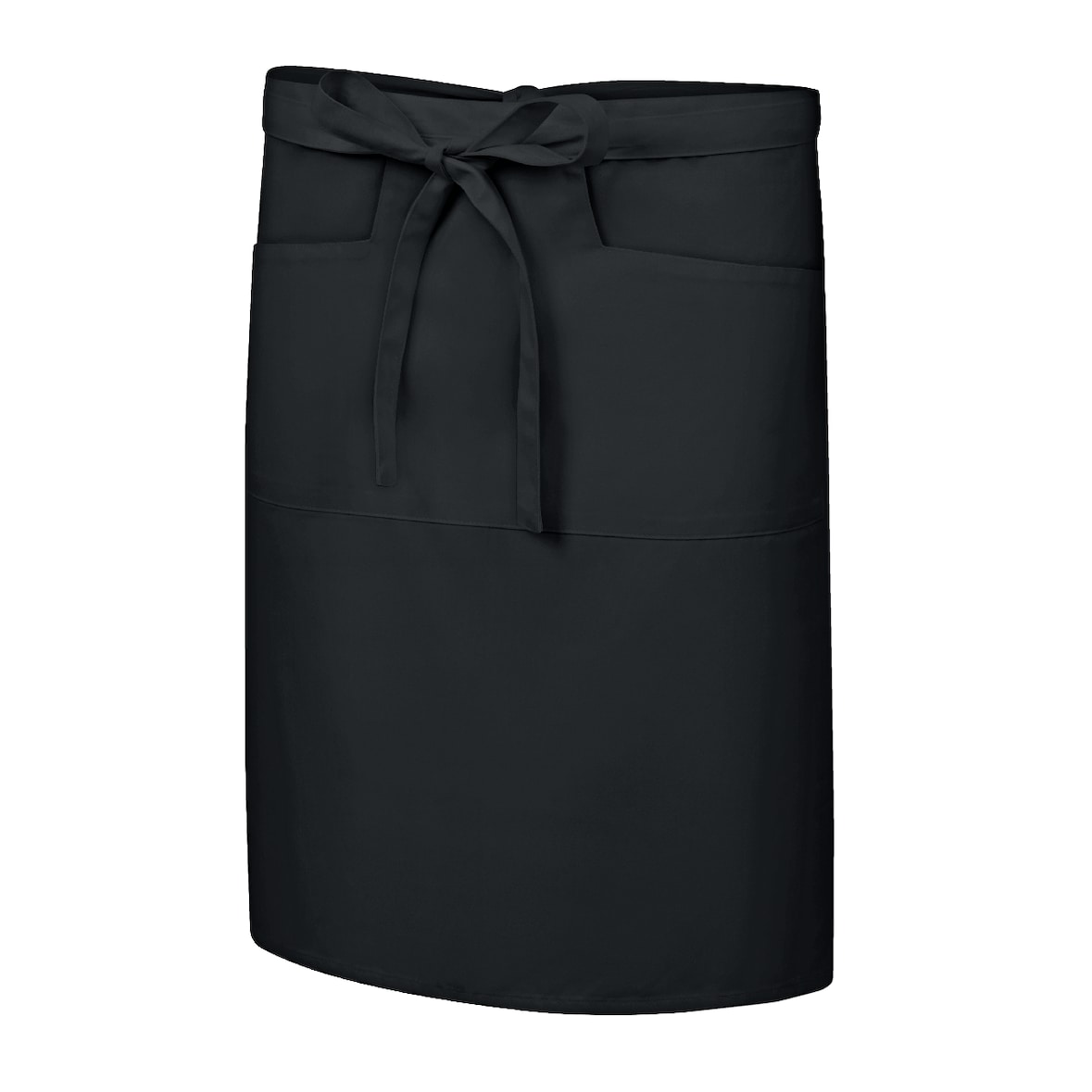 METRO PROFESSIONAL Tablier de bistrot court, polyester/coton, 55 cm, noir, 3 pièces