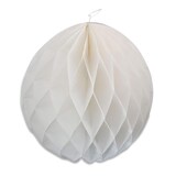 thumbnail of ECOFIESTA 5 Stück Papier-Pompons 25 cm - Umweltfreundliche, wiederverwendbare Deko in weiß für Hochzeiten, Geburtstage und Partys