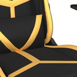 thumbnail of vidaXL Gaming-Stuhl mit Fußstütze Schwarz und Golden Kunstleder