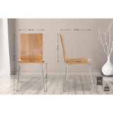 thumbnail of 8er-Set Wartezimmerstuhl PEPE eiche