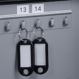 thumbnail of Relaxdays Schlüsselkasten, Zahlenschloss, 48 Haken, mit Schlüsselanhängern, HBT: 25 x 18 x 7,5 cm, Schlüsselbox, grau