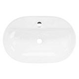 thumbnail of ML-Design Aufsatzwaschbecken Keramik Weiß 60×40×12 cm, oval, inkl. Ablaufgarnitur – modernes Waschtischbecken