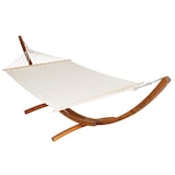 thumbnail of tectake Cama de rede para duas pessoas XXL THORSTEN com estrutura em madeira  Branco