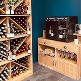 thumbnail of TRADIS Bar à vin H100 cm, 2 portes, 2 tiroirs, bois massif