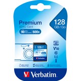 thumbnail of Verbatim SDXC-Card 128GB, Premium, Class 10, U1, UHS-I (R) 90MB/s, (W) 10MB/s, Retail-Blister