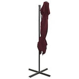 thumbnail of vidaXL Zweefparasol met dubbel dak 250x250 cm bordeauxrood
