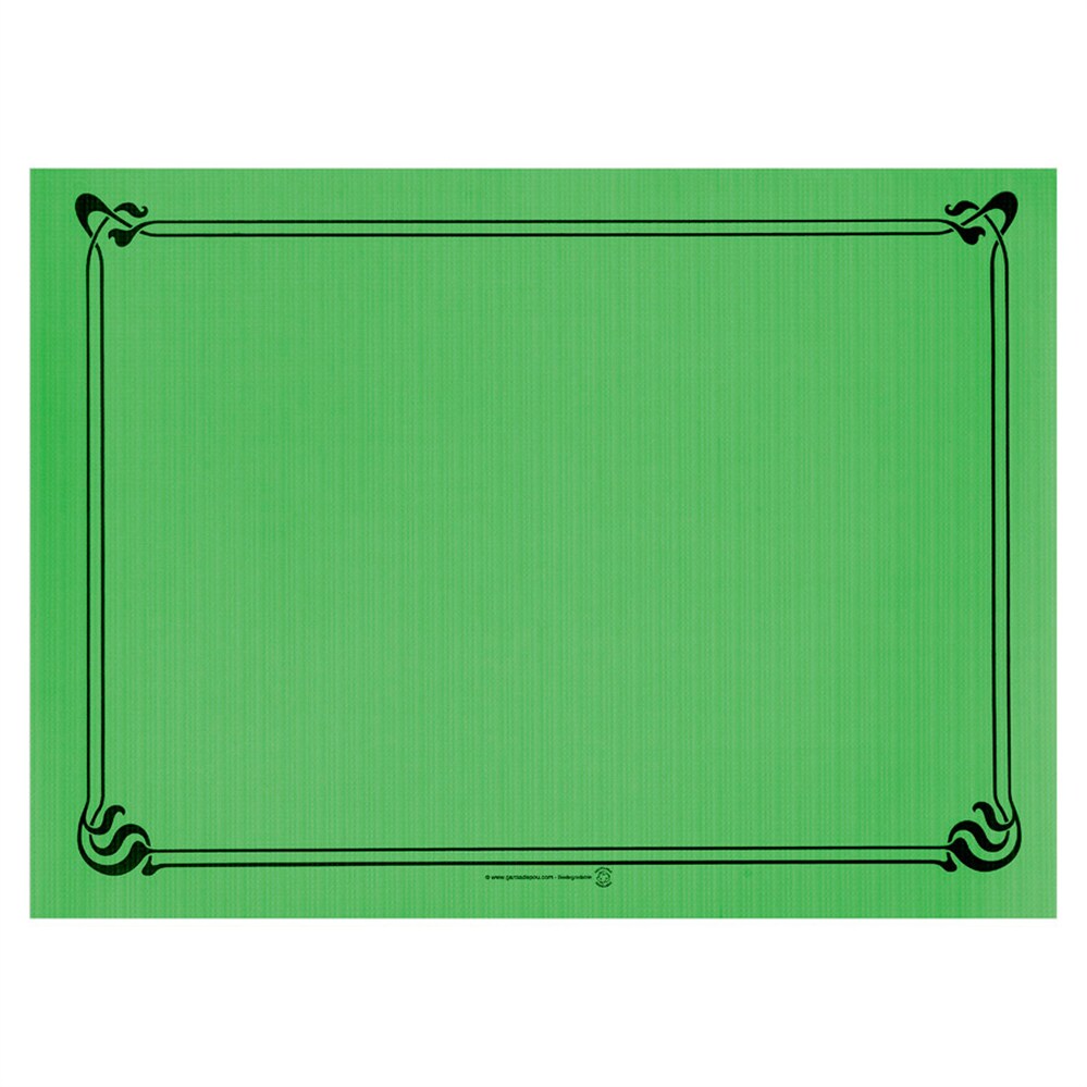 Garcia de Pou 2000 Unités - Sets De Table 48 G/M2 31X43 Cm Vert Prairie Cellulose