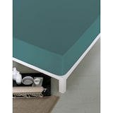 thumbnail of Glad hoeslaken bed 150 extra zacht katoen made in Spain Donkergroen Naturals