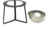 thumbnail of DanDiBo Blumenhocker Metall mit Topf Schwarz Silber Blumenständer 96091 3er Set Blumensäule Modern Pflanzenständer Pflanzenhocker