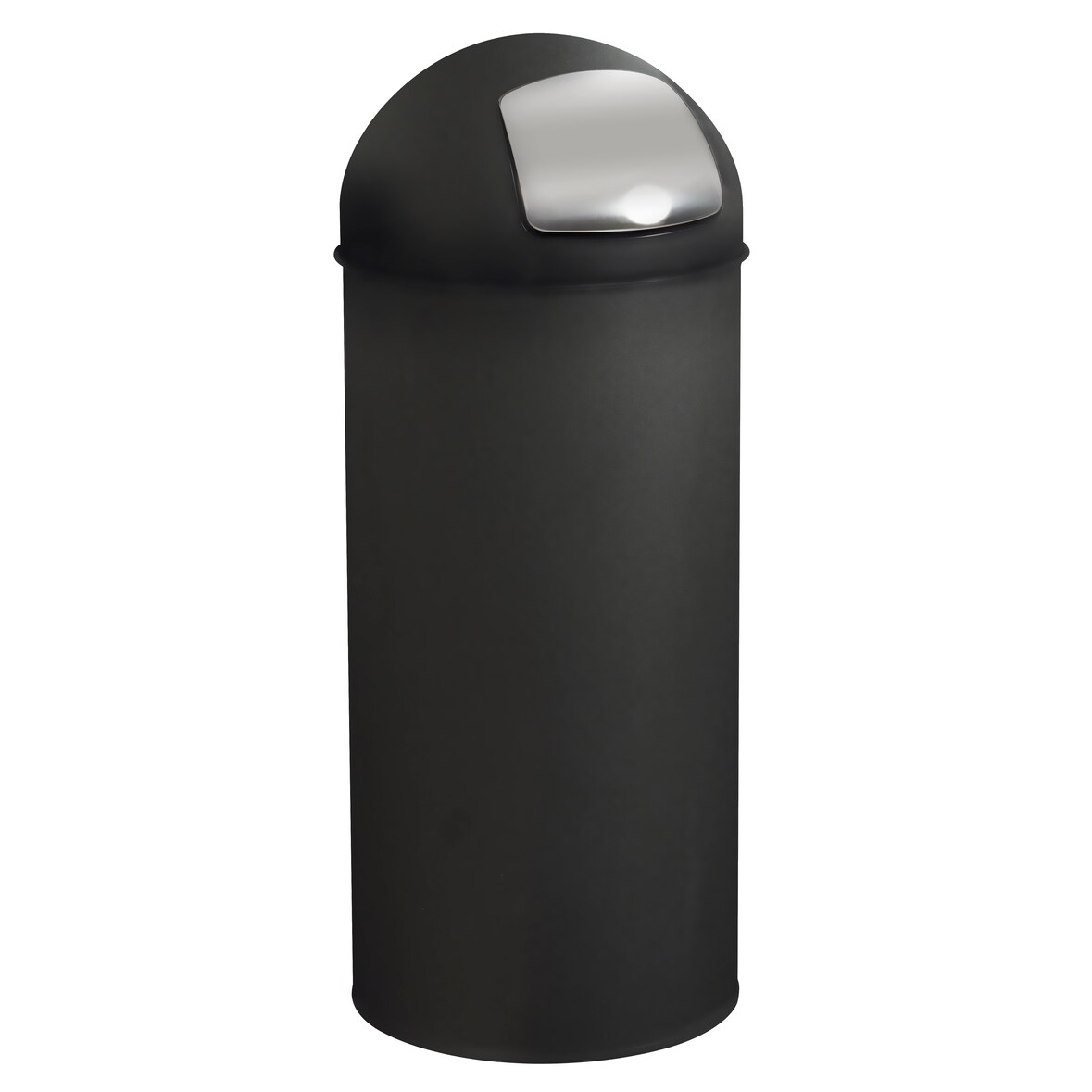 ROSSIGNOL Poubelle 45L avec couvercle à trappe PUSH gris manganèse