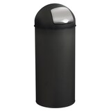 thumbnail of ROSSIGNOL Poubelle 45L avec couvercle à trappe PUSH gris manganèse