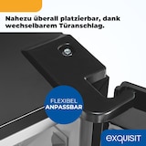 thumbnail of Exquisit Kühl-Gefrierkombination KGC5320-95-E-040C inoxlook-az | Nutzinhalt: 315 L | 4*-Gefrieren | Alarm-Funktion | 4 Glasablagen | Standgerät
