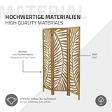 thumbnail of ML-Design Paravent Fukuoka 3-teilig 170x121 cm Natur Holz Raumteiler Faltbar Sichtschutz Trennwand Schlafzimmer