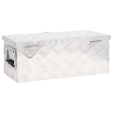 thumbnail of DELUKE® Aluminiumbox mit Deckel - Abschließbar Alubox Deichselbox Alu Anhängerbox Werkzeugkiste Metall Transportbox Metallkiste, 60x23,5x23cm Silber