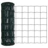 thumbnail of vidaXL Zaun mit Pfosten Grün 0,6 x 25 m Stahl und PVC