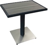 thumbnail of METRO Professional Mesa de exterior Barbados, aluminio y poliratán, 60 x 80 x 75 cm, resistente a la intemperie, cuadrada, negro