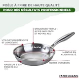 thumbnail of Poêle 24 cm en inox 18/10 Triply Fackelmann Vita3