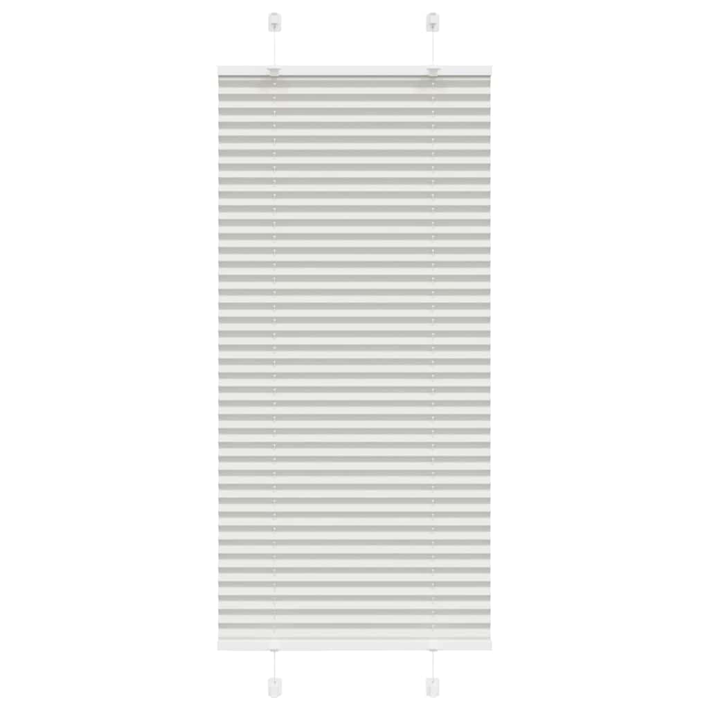 vidaXL Plissee Hellgrau 55x150 cm Stoffbreite 54,4 cm Polyester