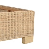 thumbnail of Cadre de lit sans matelas bois d'acacia massif acier 152x203 cm Modèle Wervanel