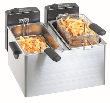 Friteuse double inox 2 x 4 Litres à poser, 4400 W, 220 V - MONO