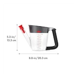 thumbnail of Oxo Good Grips, caraffa separa grassi 500 ml con coperchio e tappo