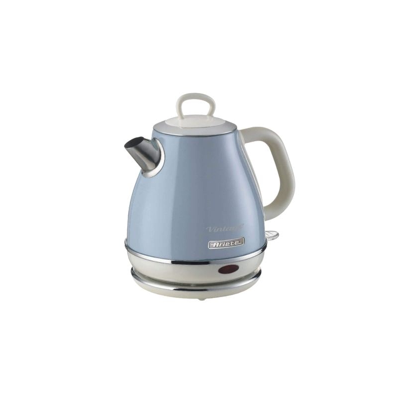 Bouilloire Electrique 1l Sans Fil 1630w Bleu Design Vintage Rétro Usage Non Intensif Ariete