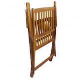 thumbnail of Ensemble à manger d extérieur pliable 7pcs Bois d acacia solide