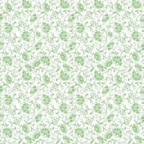 Sovie HOME Tischdecke Liv in Apfelgrün aus Linclass® Airlaid 80 x 80 cm, 1 Stück - Floral Blumen