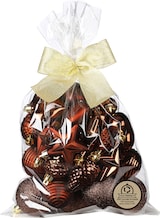 thumbnail of 30 Weihnachtskugeln 5-7cm Kunststoff Sterne Zapfen Herzen Mix Christbaumkugeln