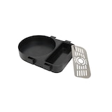 thumbnail of METRO Professional Bandeja recogegotas para dispensadores ABBG003, polipropileno / acero inoxidable, 25.5 x 20 x 4 cm, negro / plata