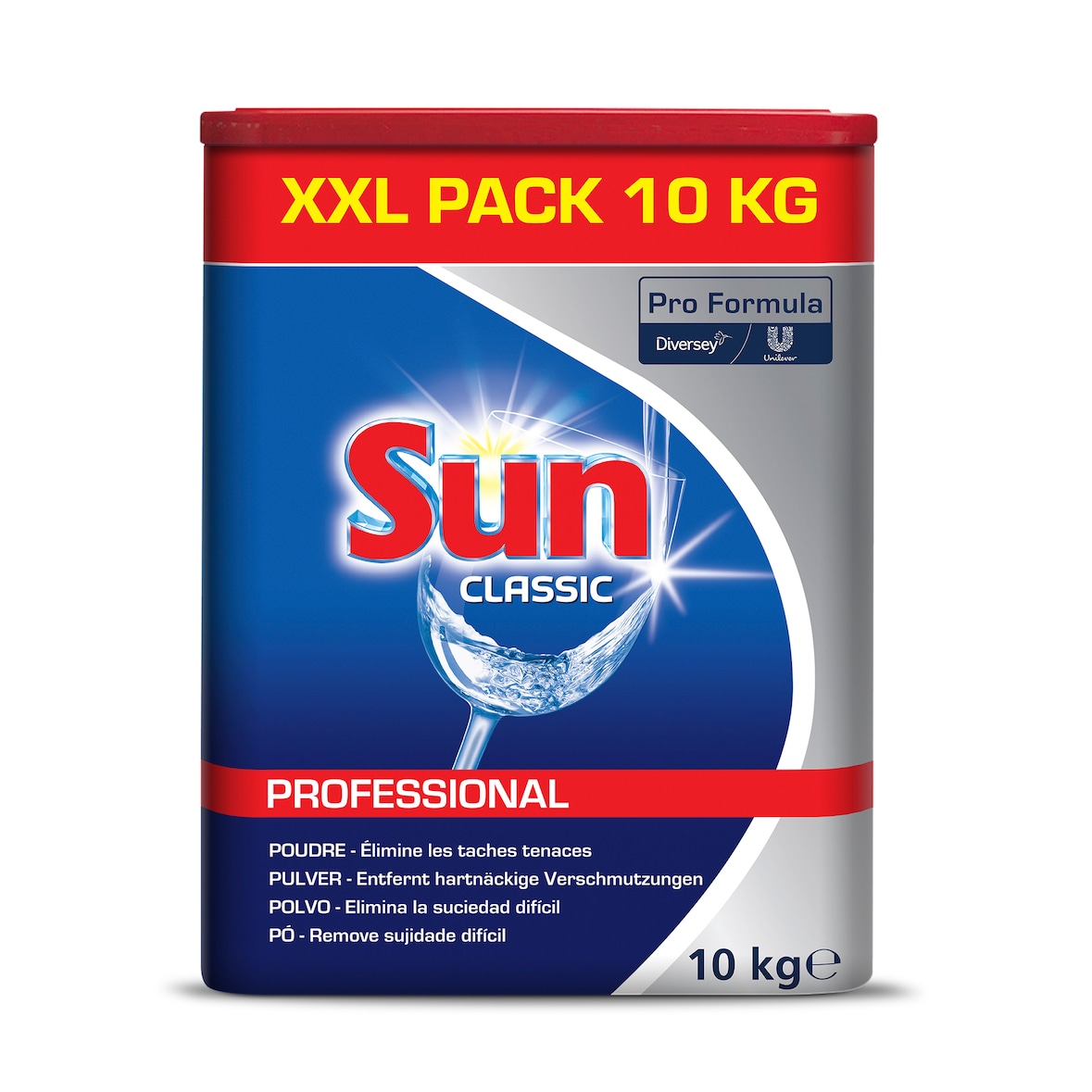 Sun Professional Geschirrreiniger Pulver für gewerbliche Spülmaschinen und Haushalt, 10 kg Sparpackung