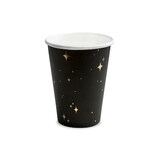thumbnail of 6 Becher schwarz mit Muster gold