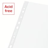thumbnail of ESSELTE Buste perforate DELUXE, 100% RICICLATE e 100% RICICLABILI, PPL antiriflesso, f.to 22x30 cm, Scatola da 50 pz, 627504