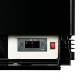 thumbnail of Romux® Vitrina Pastelera Expositora Refrigerada Vertical 3 Estantes 1 Puerta Negra 70 Litros Ventilada | Vitrina Sobremesa Cristal Recto