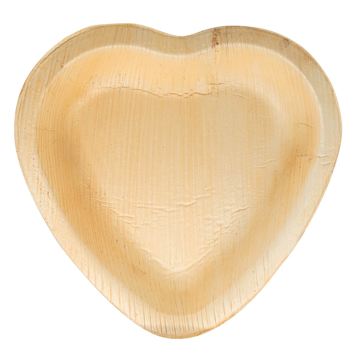 WISEFOOD 25 Palmblatt Schalen - Palmblatt Schale herzförmig 15 x 16,5 cm
