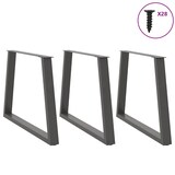 thumbnail of vidaXL Esstisch Beine V-Form 3 Stück Anthrazit 90x(72-73,3) cm Stahl