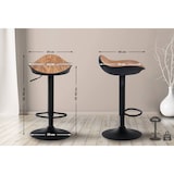 thumbnail of Taburete de barra Alisson en cuero sintético Natural