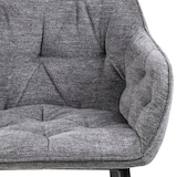 thumbnail of Brooke Esszimmerstuhl mit Armlehne grau.