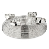 thumbnail of Adventskranz Verona, Edelstahl glänzend vernickelt, Durchmesser 30 cm, für Stumpenkerzen ø 6 cm