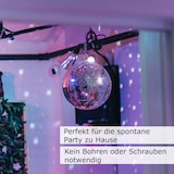 thumbnail of Spiegelkugel Set 20cm Discokugel mit Batteriemotor Partyeffekt