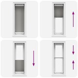 thumbnail of vidaXL Plissee Anthrazit 40x150 cm Stoffbreite 39,4 cm Polyester