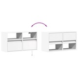 thumbnail of vidaXL TV-Wandschrank mit LED-Beleuchtung Weiß 80x31x45 cm