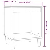 thumbnail of Table de chevet Blanc brillant 40x35x50 cm Bois d’ingénierie – Modèle Harmonie Élégante
