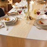 thumbnail of Chemin de table Maillage Or et Métallique 28 x 400 cm