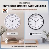 thumbnail of Monzana Funk Wanduhr Funkuhr 31cm Schwarz Weiß