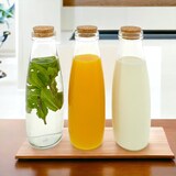 thumbnail of Hoogwaardige Serveerfles van glas met kurk - 500 ml - 8 Stuks