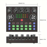 thumbnail of Table De Mixage Audio Noir Avec Carte Son Externe Et Changeur De Voix YONIS