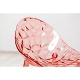 thumbnail of Set 2 Sedie in policarbonato trasparente, resistenti, ergonomiche, ideali per bar, ristorante, cucina, giardino, design moderno - Diamante - Rosa